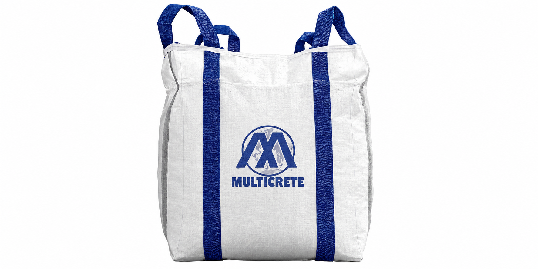 This is a picture of a bulk bag for pre-mixed concrete, shotcrete or grout powder.
